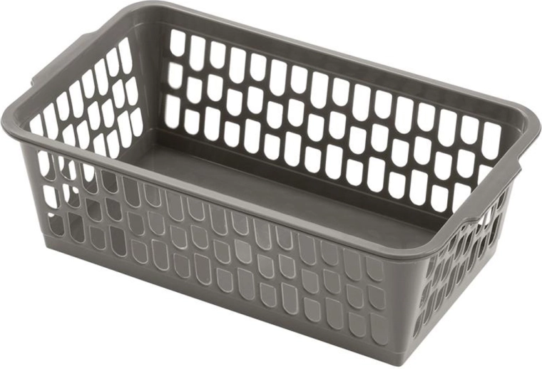 Coș de depozitare din plastic HEIDRUN 25 × 15 × 8 cm – mix de culori