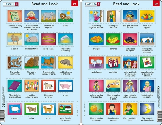 Puzzle Engleză – propoziții mai lungi, 20 piese