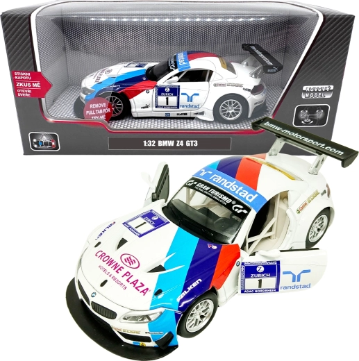 Model metalic 1:32 BMW Z4 GT3 – variantă albă