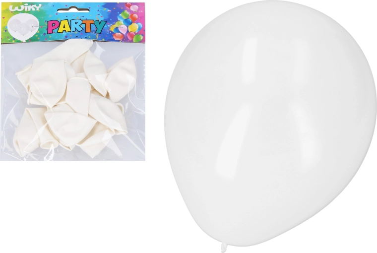 Baloane albe gonflabile de 30 cm - 10 buc.