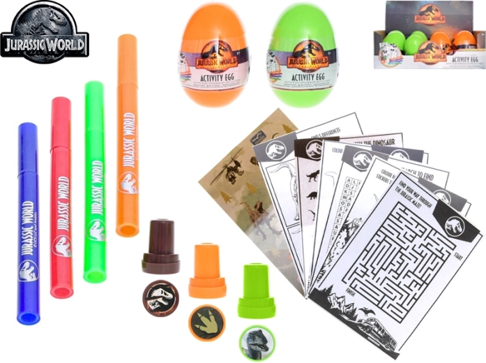 Lumea Jurasică – set de activități în ou de dinozaur 16 cm, 2 culori