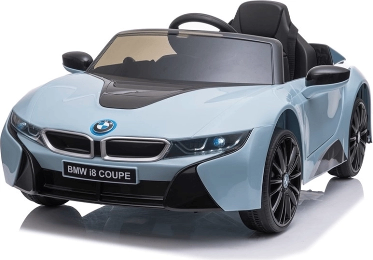 Mașinuță electrică pentru copii BMW i8 – albastră, 12 V