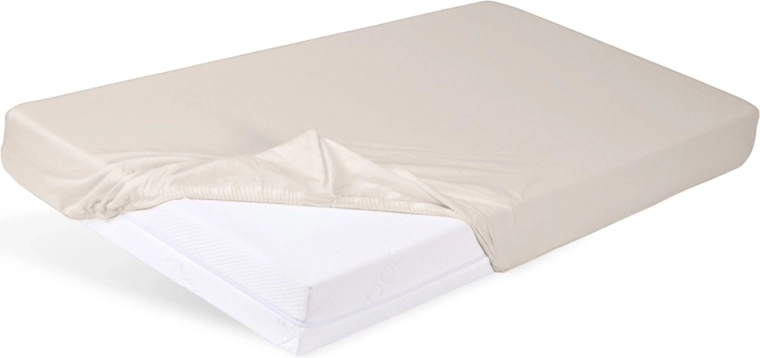 Babymatex cearșaf cu elastic jersey 60 × 120 cm bej deschis