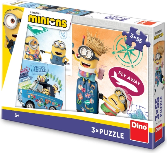 Puzzle Dino Minionii 3×55 piese