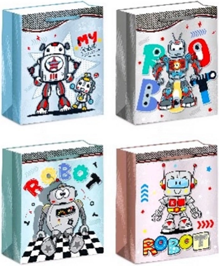 Pungă cadou din hârtie mărimea L – mix de modele