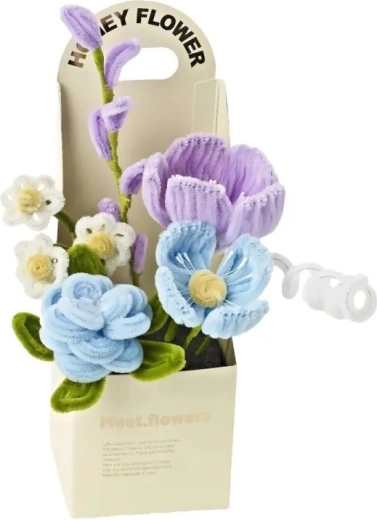 Set creativ DIY pentru realizarea unui buchet de flori pentru copii