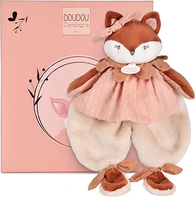 Doudou set cadou jucărie de pluș de alint vulpița Mina 29 cm