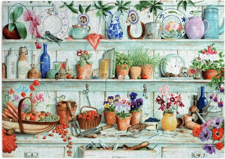House of Puzzles Colțișor de grădină puzzle cu 1000 de piese