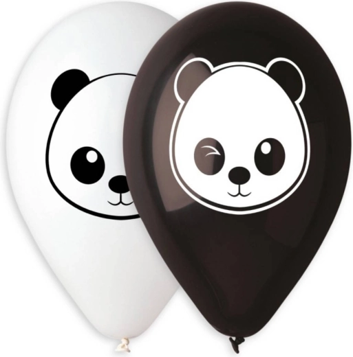 Balon din latex Gemar cu imprimeu panda 30 cm (pastel) - 1 bucată
