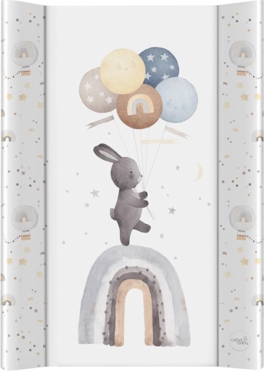Ceba Baby saltea de înfășat cu placă rigidă 50 × 70 cm Basic Rainbow Walk