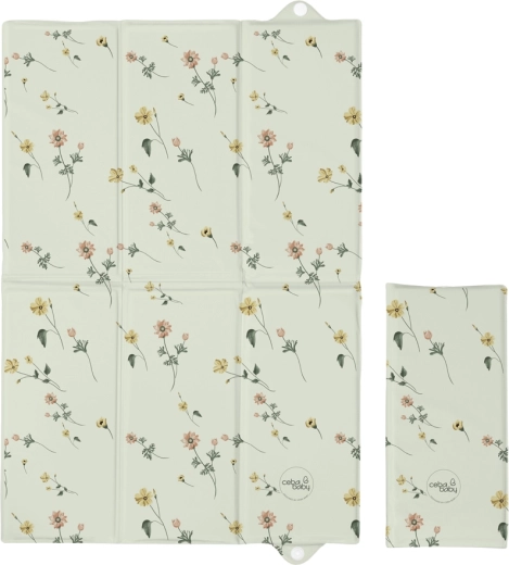 Ceba Baby saltea de schimbat pliabilă de călătorie Basic floral breeze 60 × 40 cm