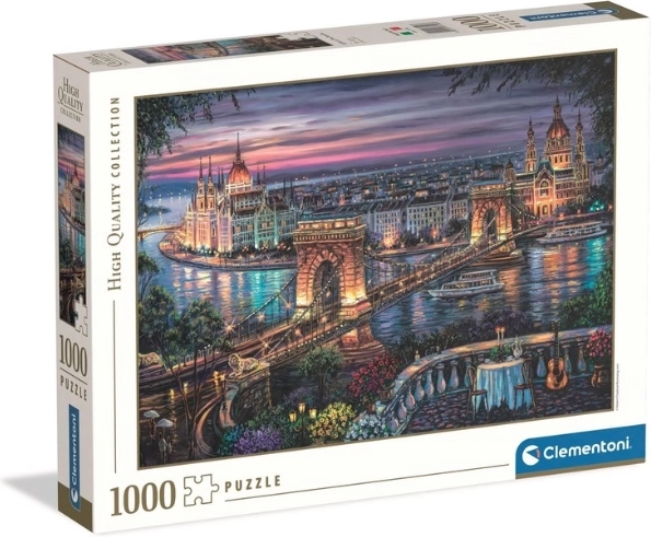 Puzzle Clementoni High Quality Lights of the Danube, 1000 de piese