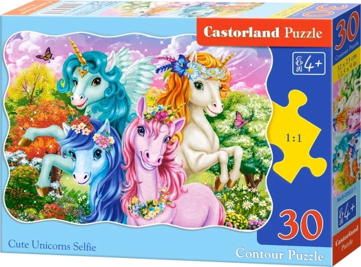 Puzzle Castorland Unicorni 30 piese