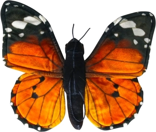 Fluture monarh roșu 30 cm