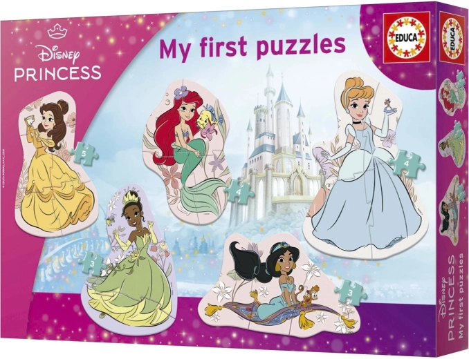Educa Baby puzzle progresiv prințese 5 în 1 (3–8 piese) - 1 bucată