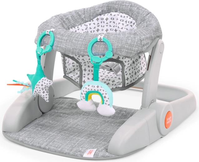 Bright Starts scăunel de învățare cu jucării Learn-to-Sit Grey
