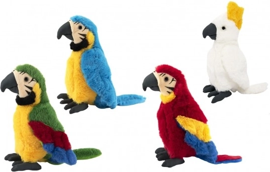 Papagal din pluș 27 cm – prieten moale de îmbrățișat în culori diverse