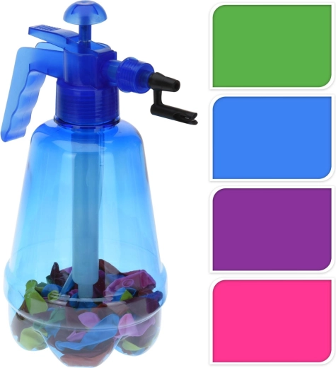 Pompiță portabilă pentru baloane cu apă 1,7 l cu 100 de baloane