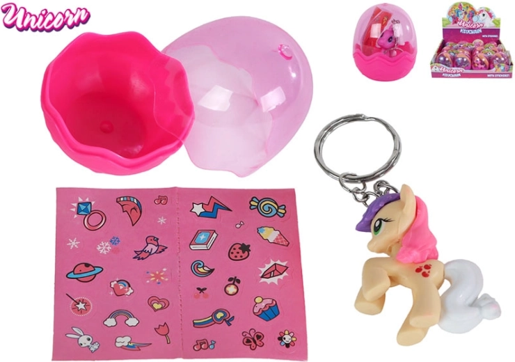 Breloc unicorn cu surpriză