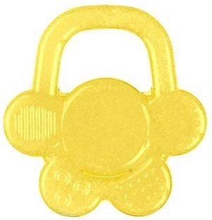 BabyOno inel gingival cu gel de răcire floare – galben