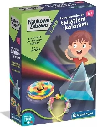 Clementoni lumină și culori – set educativ experimental pentru copii