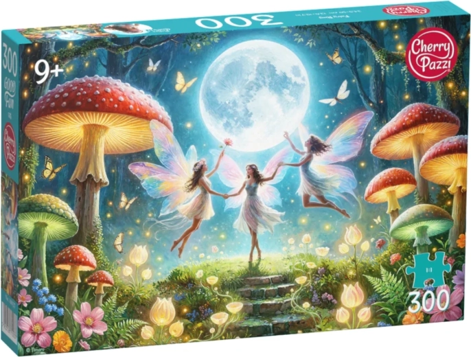 Puzzle Cherry Pazzi Zâne printre bureți, 300 de piese