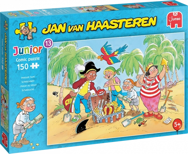 Puzzle Jumbo Jan van Haasteren Junior: Vânătoarea de comori 150 piese