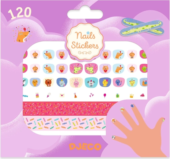 Autocolante pentru unghii Happy Birthday DJECO