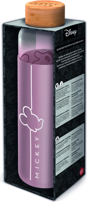 Sticlă de sticlă cu husă 585 ml, Mickey