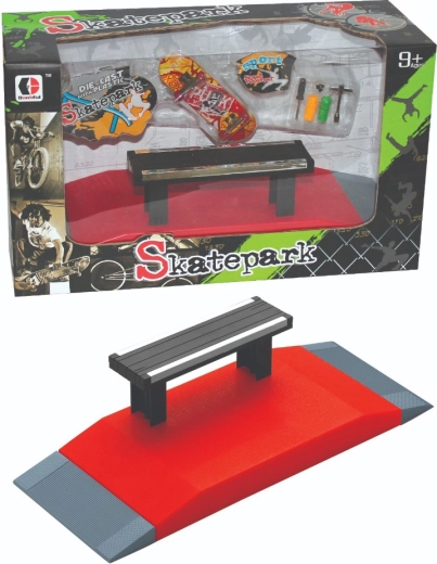 Skatepark SKATEPARK pentru fingerboard cu băncuță