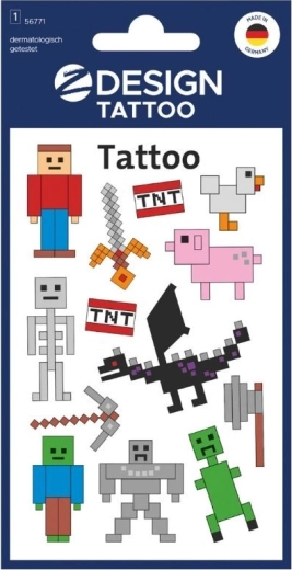 Tatuaj Pixel pentru copii