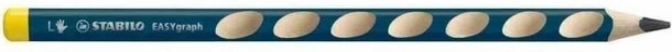 Creion ergonomic pentru stângaci Stabilo Easygraph albastru închis