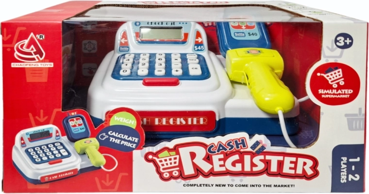 Casă de marcat pentru copii cu scanner și calculator