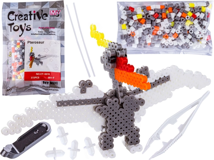 Mărgele de călcat 3D pterodactil (dinozaur) – set în săculeț