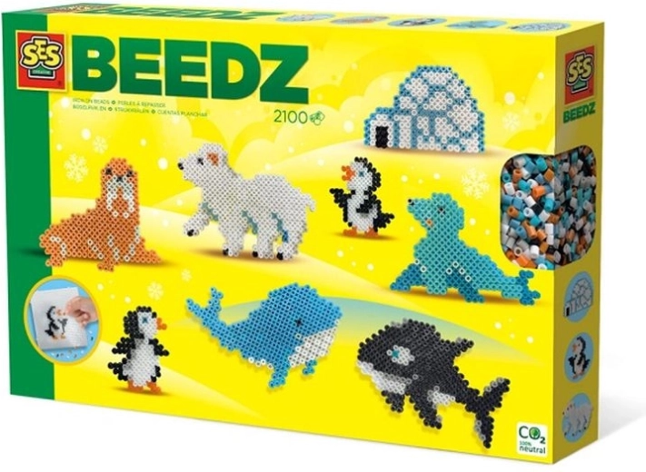 SES Creative Beedz mărgele de călcat – animale arctice