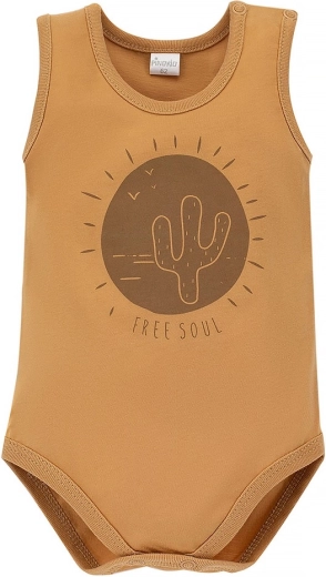 Body pentru copii Pinokio Free Soul galben, mărimea 86
