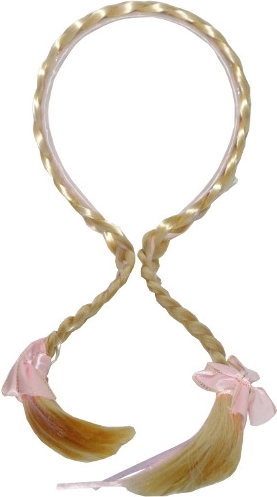 Bentiță colorată cu două împletituri