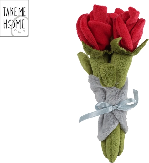 Buchet de trandafiri roșii din pluș Take Me Home 22 cm