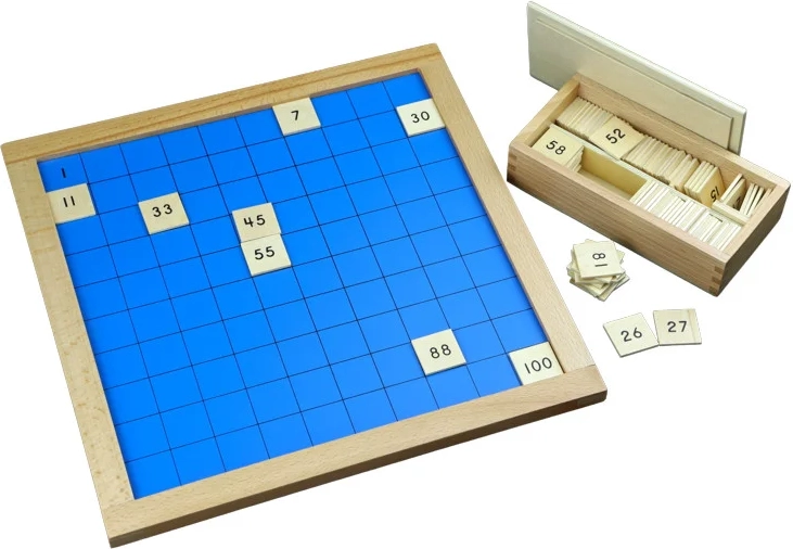 Tablă Montessori Moyo cu numere de la 1 la 100