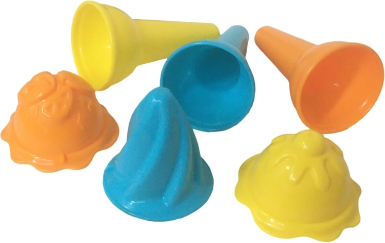 Forme pentru nisip înghețată – set de 3 cornete