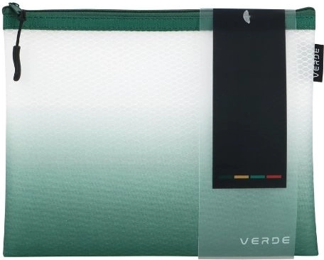 Mapă/plasă cu fermoar Verde A5 verde