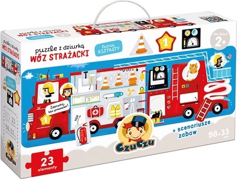Puzzle CzuCzu cu forme decupate – Mașină de pompieri