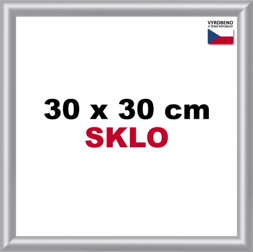 Ramă din plastic BFHM 30 × 30 cm, argintie