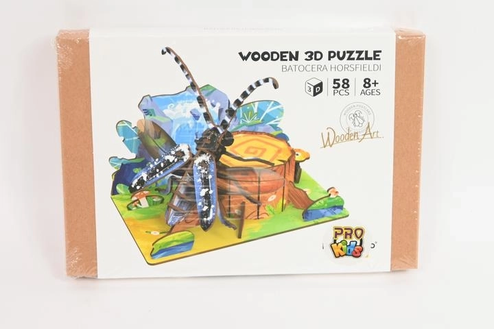 Puzzle 3D din lemn – gândac în pădure