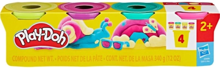 Play-Doh set 4 recipiente pastă de modelat 4×85 g