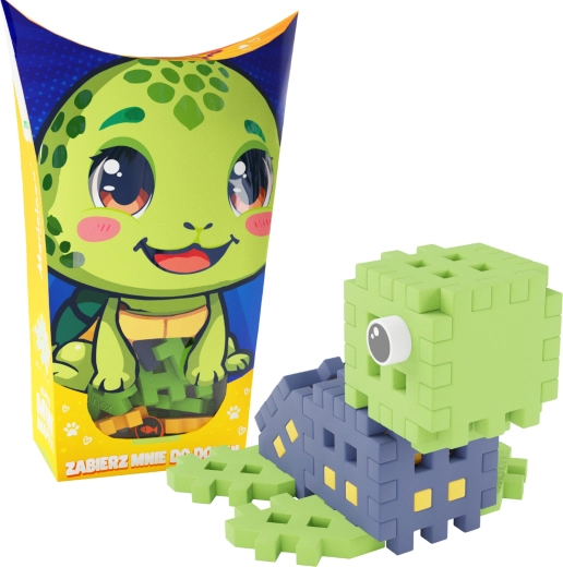 Set de construcție Mini Waffle Pocket Pets – broască țestoasă