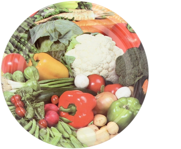 Set de capace FI 82 cu motiv conopidă, 10 buc