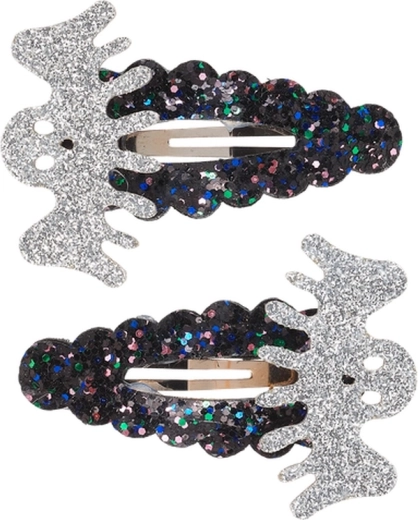 Souza! agrafe de păr cu fantome argintii, 2 buc.