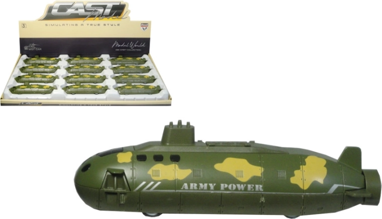 Submarin metalic cu mecanism pull-back