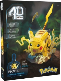 Puzzle 4d build pokémon pikachu construcție 3d